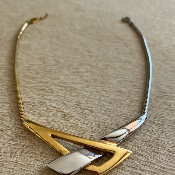 Givenchy necklace two tone vintage-stamped - Picture 5 of 10